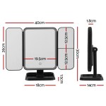 embellir led makeup mirror tri fold lighted vanity mirrors 1x2x3x magnifications embellir led makeup mirror tri fold lighted vanity mirrors 1x2x3x magnifications