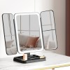 embellir led makeup mirror tri fold lighted vanity mirrors 1x2x3x magnifications embellir led makeup mirror tri fold lighted vanity mirrors 1x2x3x magnifications