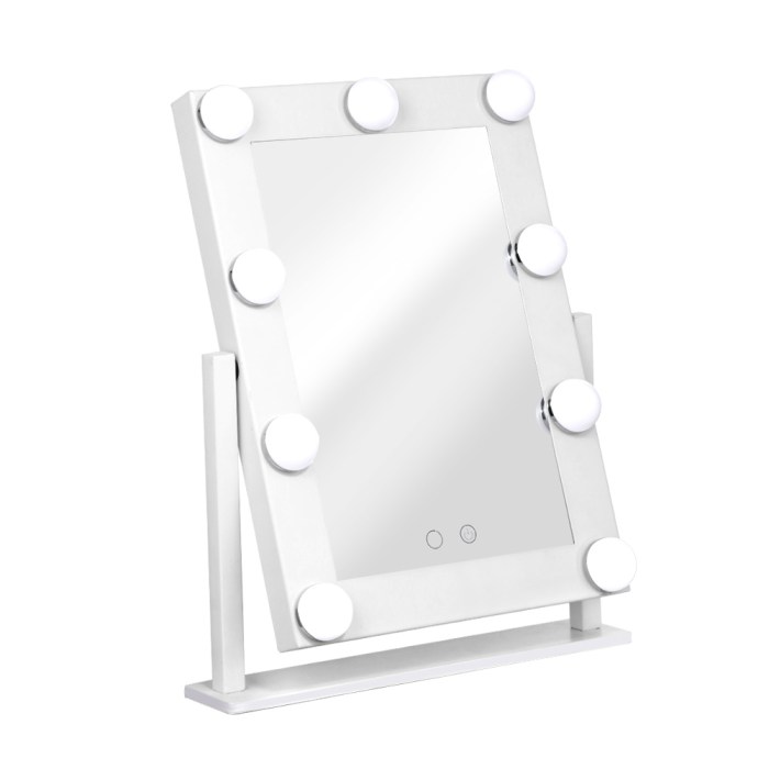 Embellir Makeup Mirror 30x38cm Hollywood Vanity with LED Light Rotation Tabletop Embellir Makeup Mirror 30x38cm Hollywood Vanity with LED Light Rotation Tabletop