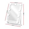 embellir makeup mirror 30x38cm hollywood vanity with led light rotation tabletop embellir makeup mirror 30x38cm hollywood vanity with led light rotation tabletop