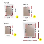 artiss photo frames art holder 26pcs 8x10" 5x7" 4x6" 3.5x5" white
