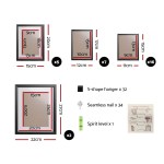 artiss photo frames art holder 30pcs 8x10" 5x7" 4x6" 3.5x5" black