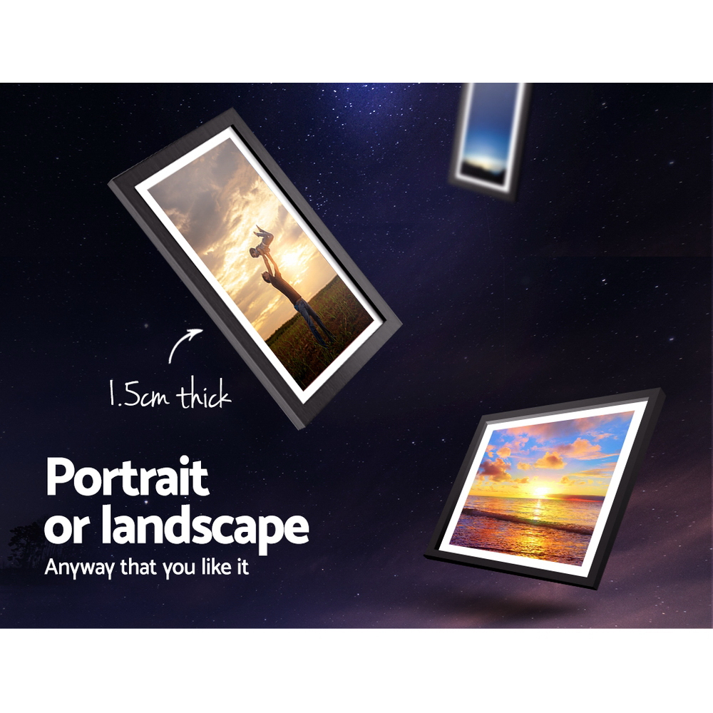 artiss photo frames art holder 30pcs 8x10" 5x7" 4x6" 3.5x5" black