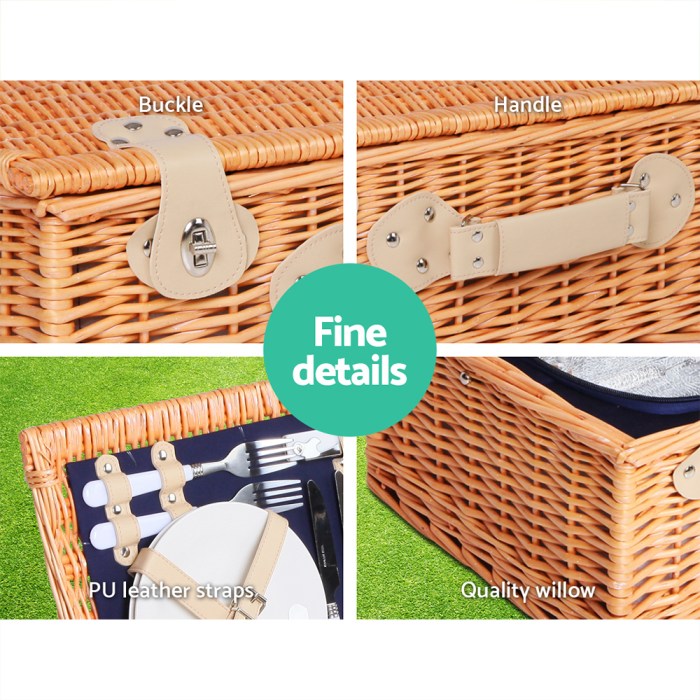 alfresco 4 person picnic basket set insulated blanket alfresco 4 person picnic basket set insulated blanket
