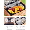 alfresco 4 person picnic basket set insulated blanket alfresco 4 person picnic basket set insulated blanket