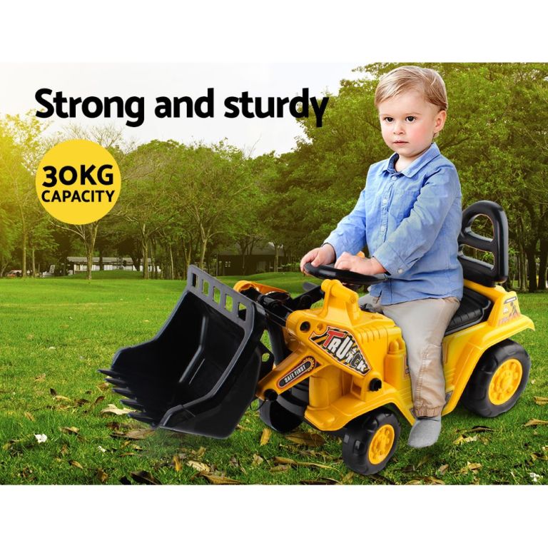 keezi ride on car toys kids excavator bulldozer sandpit digger car pretend play