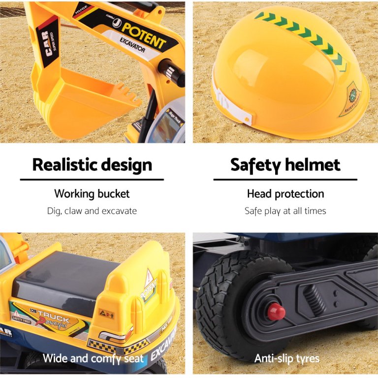 keezi ride on car toys kids excavator digger sandpit bulldozer car pretend play keezi ride on car toys kids excavator digger sandpit bulldozer car pretend play
