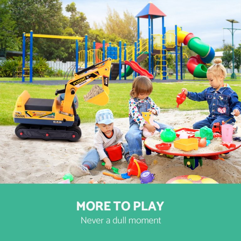 keezi ride on car toys kids excavator digger sandpit bulldozer car pretend play keezi ride on car toys kids excavator digger sandpit bulldozer car pretend play