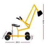 keezi kids ride on car digger bulldozer sandpit play toys rotate seat yellow keezi kids ride on car digger bulldozer sandpit play toys rotate seat yellow