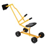 keezi kids ride on car digger bulldozer sandpit play toys rotate seat yellow keezi kids ride on car digger bulldozer sandpit play toys rotate seat yellow