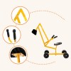 keezi kids ride on car digger bulldozer sandpit play toys rotate seat yellow keezi kids ride on car digger bulldozer sandpit play toys rotate seat yellow