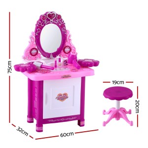 keezi kids pretend makeup play set dressing table chair girls toys children keezi kids pretend makeup play set dressing table chair girls toys children
