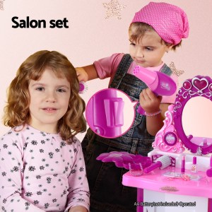 keezi kids pretend makeup play set dressing table chair girls toys children keezi kids pretend makeup play set dressing table chair girls toys children