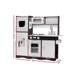 keezi kids kitchen play set wooden pretend toys cooking children stove fridge keezi kids kitchen play set wooden pretend toys cooking children stove fridge