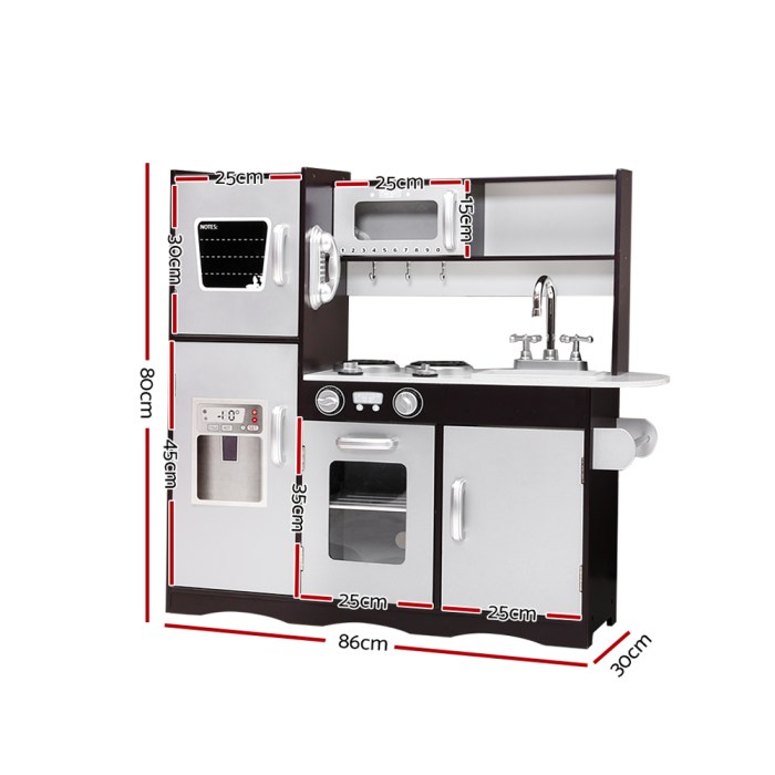 keezi kids kitchen play set wooden pretend toys cooking children stove fridge keezi kids kitchen play set wooden pretend toys cooking children stove fridge