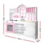 keezi kids kitchen play set wooden pretend toys cooking children storage cabinet keezi kids kitchen play set wooden pretend toys cooking children storage cabinet