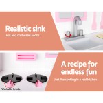 keezi kids kitchen play set wooden pretend toys cooking children storage cabinet keezi kids kitchen play set wooden pretend toys cooking children storage cabinet