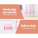 keezi kids kitchen play set wooden pretend toys cooking children storage cabinet keezi kids kitchen play set wooden pretend toys cooking children storage cabinet