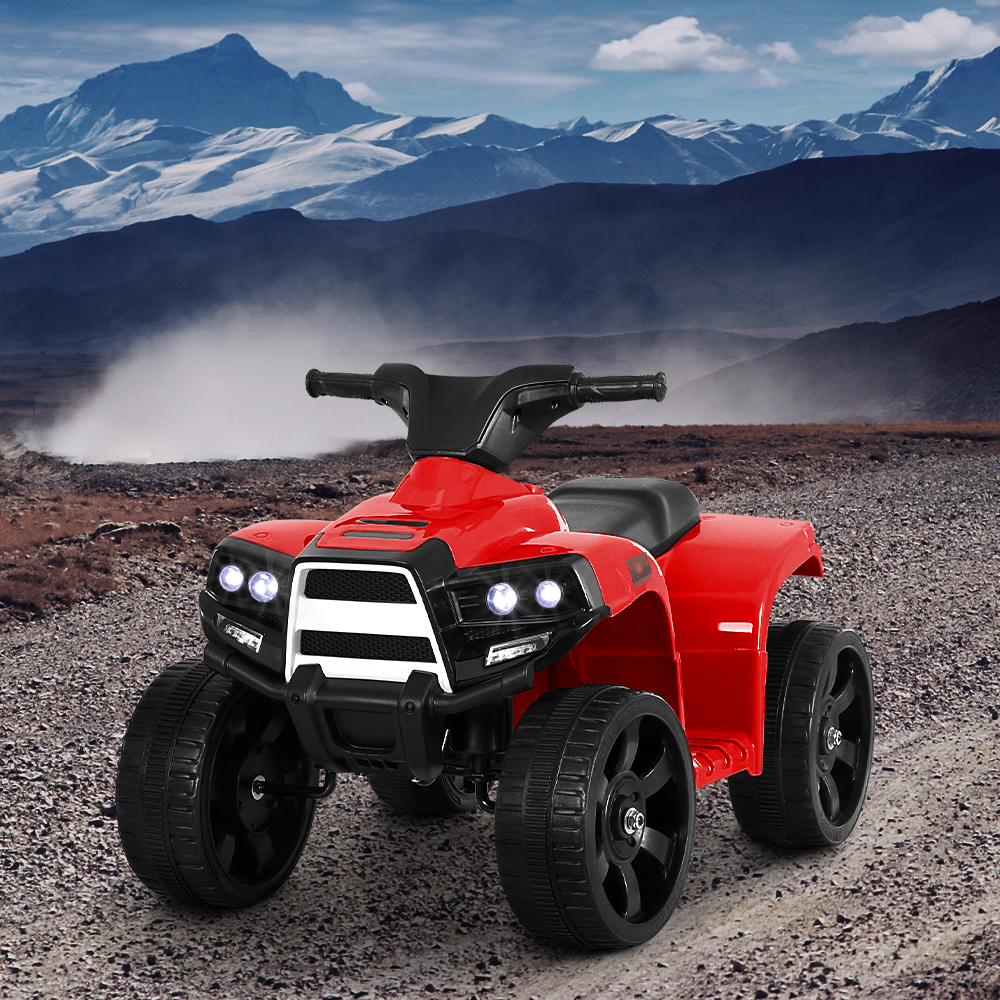 rigo kids ride on atv quad motorbike car 4 wheeler electric toys battery red