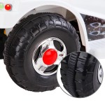 rigo kids electric ride on police motorcycle motorbike 6v battery white