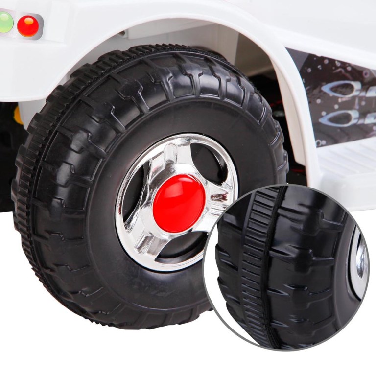 rigo kids electric ride on police motorcycle motorbike 6v battery white
