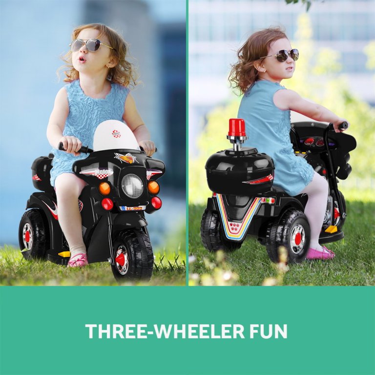 rigo kids electric ride on police motorcycle motorbike 6v battery black rigo kids electric ride on police motorcycle motorbike 6v battery black