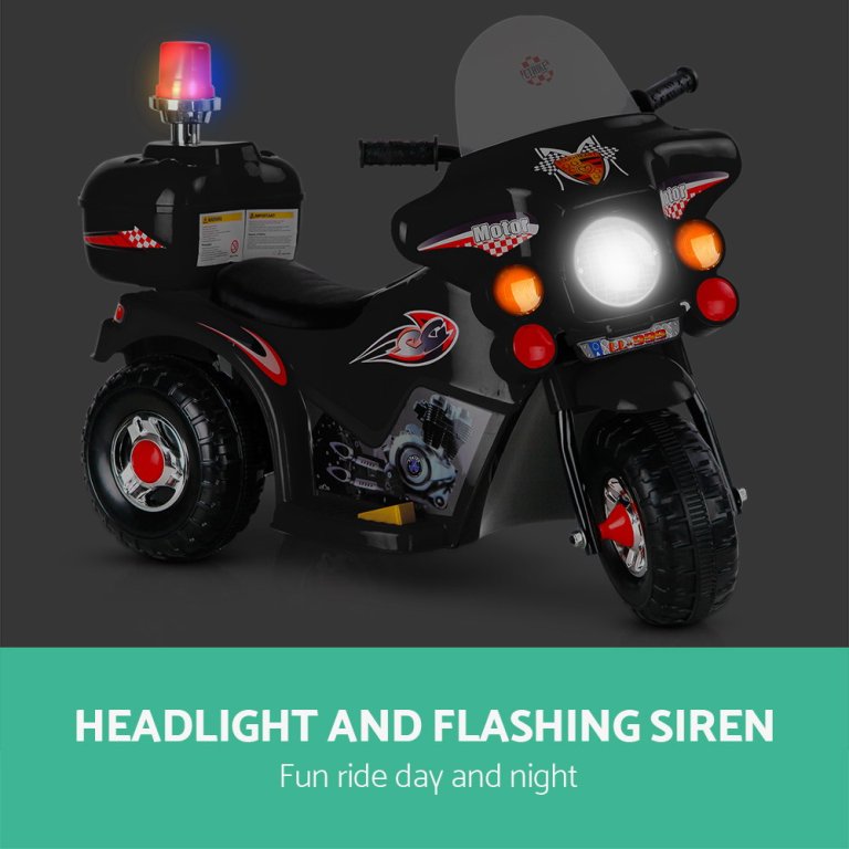 rigo kids electric ride on police motorcycle motorbike 6v battery black rigo kids electric ride on police motorcycle motorbike 6v battery black