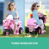 rigo kids electric ride on police motorcycle motorbike 6v battery pink