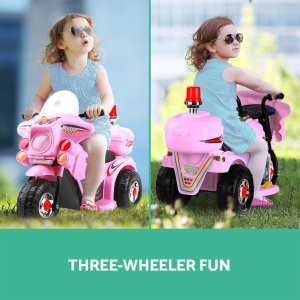 rigo kids electric ride on police motorcycle motorbike 6v battery pink rigo kids electric ride on police motorcycle motorbike 6v battery pink