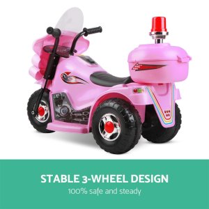 rigo kids electric ride on police motorcycle motorbike 6v battery pink rigo kids electric ride on police motorcycle motorbike 6v battery pink