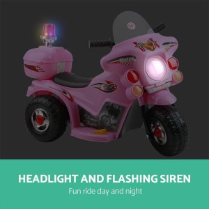 rigo kids electric ride on police motorcycle motorbike 6v battery pink rigo kids electric ride on police motorcycle motorbike 6v battery pink