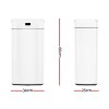 devanti 45l motion sensor bin rubbish automatic white