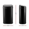 devanti 58l motion sensor bin rubbish automatic black devanti 58l motion sensor bin rubbish automatic black