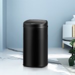 devanti 58l motion sensor bin rubbish automatic black devanti 58l motion sensor bin rubbish automatic black