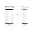 devanti 58l motion sensor bin rubbish automatic white devanti 58l motion sensor bin rubbish automatic white