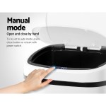 devanti 68l motion sensor bin rubbish automatic white