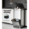 devanti 70l motion sensor bin pedal bins automatic siver devanti 70l motion sensor bin pedal bins automatic siver