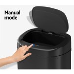 devanti 82l motion sensor bin rubbish automatic black