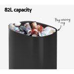 devanti 82l motion sensor bin rubbish automatic black