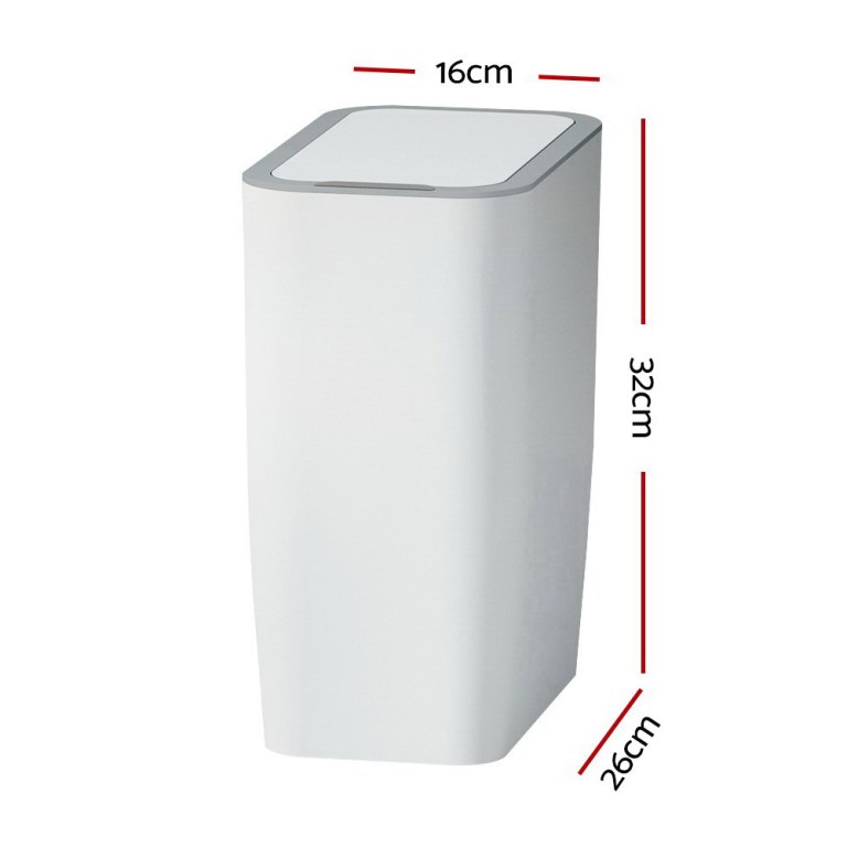 devanti 9l motion sensor bin rubbish automatic white