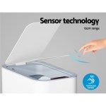 devanti 9l motion sensor bin rubbish automatic white
