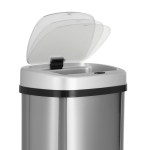 devanti 50l sensor bin motion rubbish automatic silver
