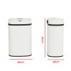 devanti 50l sensor bin motion rubbish automatic white