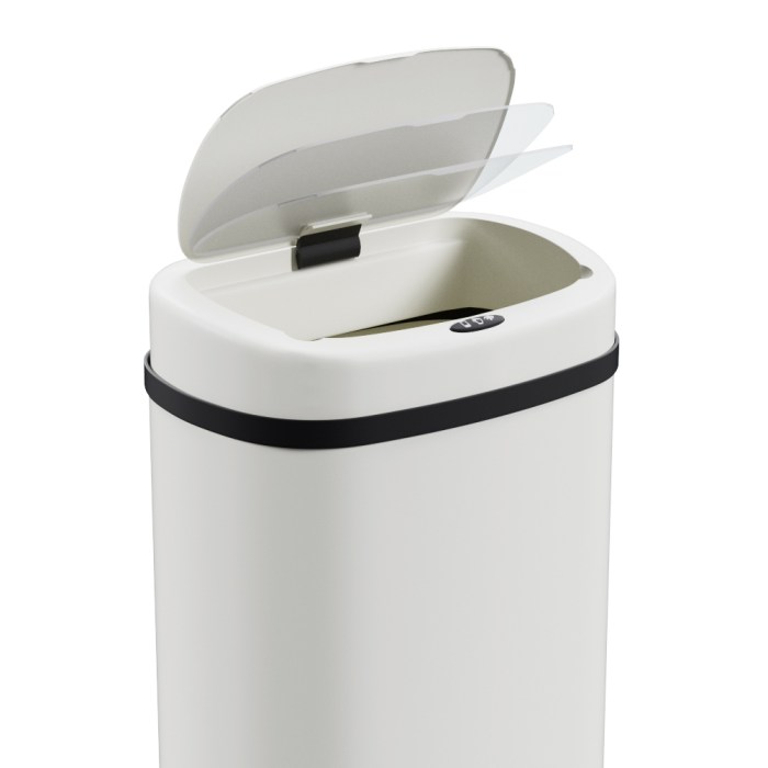 devanti 50l sensor bin motion rubbish automatic white