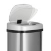 devanti 60l sensor bin motion rubbish automatic silver