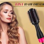 hot air one step hair dryer negative ion anti frizz blowout for drying,straightening, curling and volumizer (au plug)