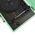 mbeat woodstock tiffany blue retro turntable