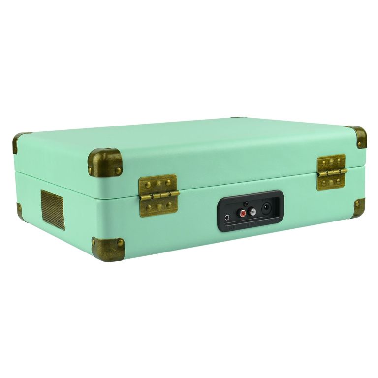 mbeat woodstock tiffany blue retro turntable