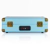 mbeat woodstock ii sky blue retro bluetooth (tx/rx) turntable