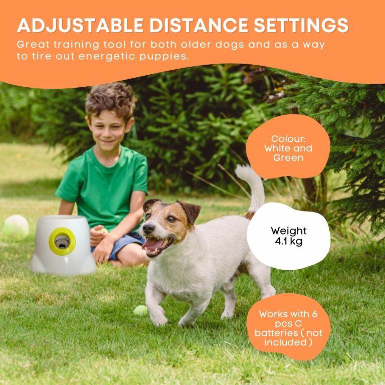 hyper fetch maxi dog ball thrower large interactive pet toy launcher